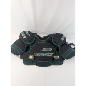 Vintage Bauer SP500 Impact Hockey Chest Protector Size L Black/Green